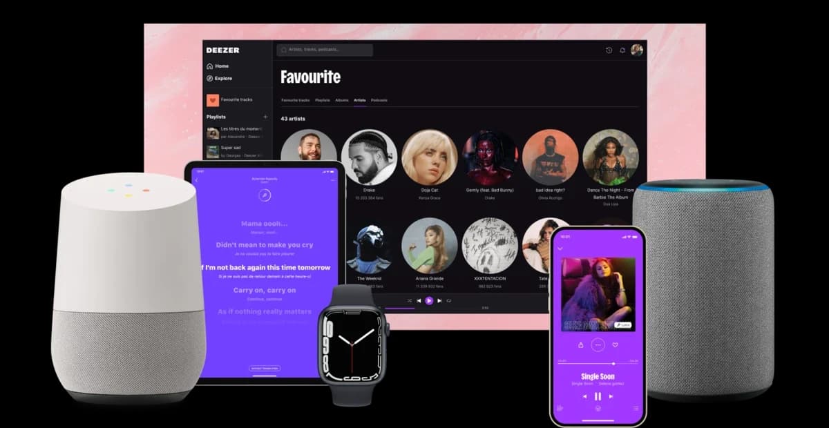 Deezer no computador, celular e dispositivos conectados